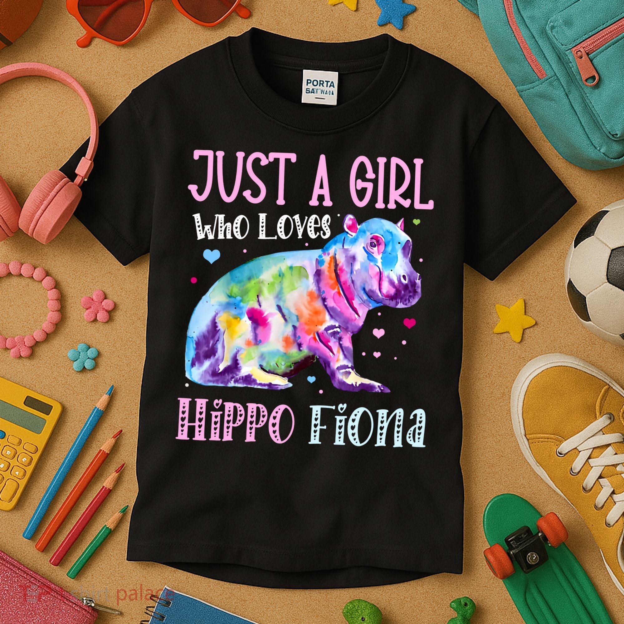 Fiona The Hippo Baby Love Hippo Fiona Kids T-Shirt