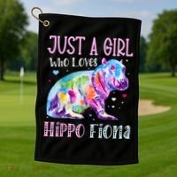 Fiona The Hippo Baby Love Hippo Fiona Golf Towel thumb 1