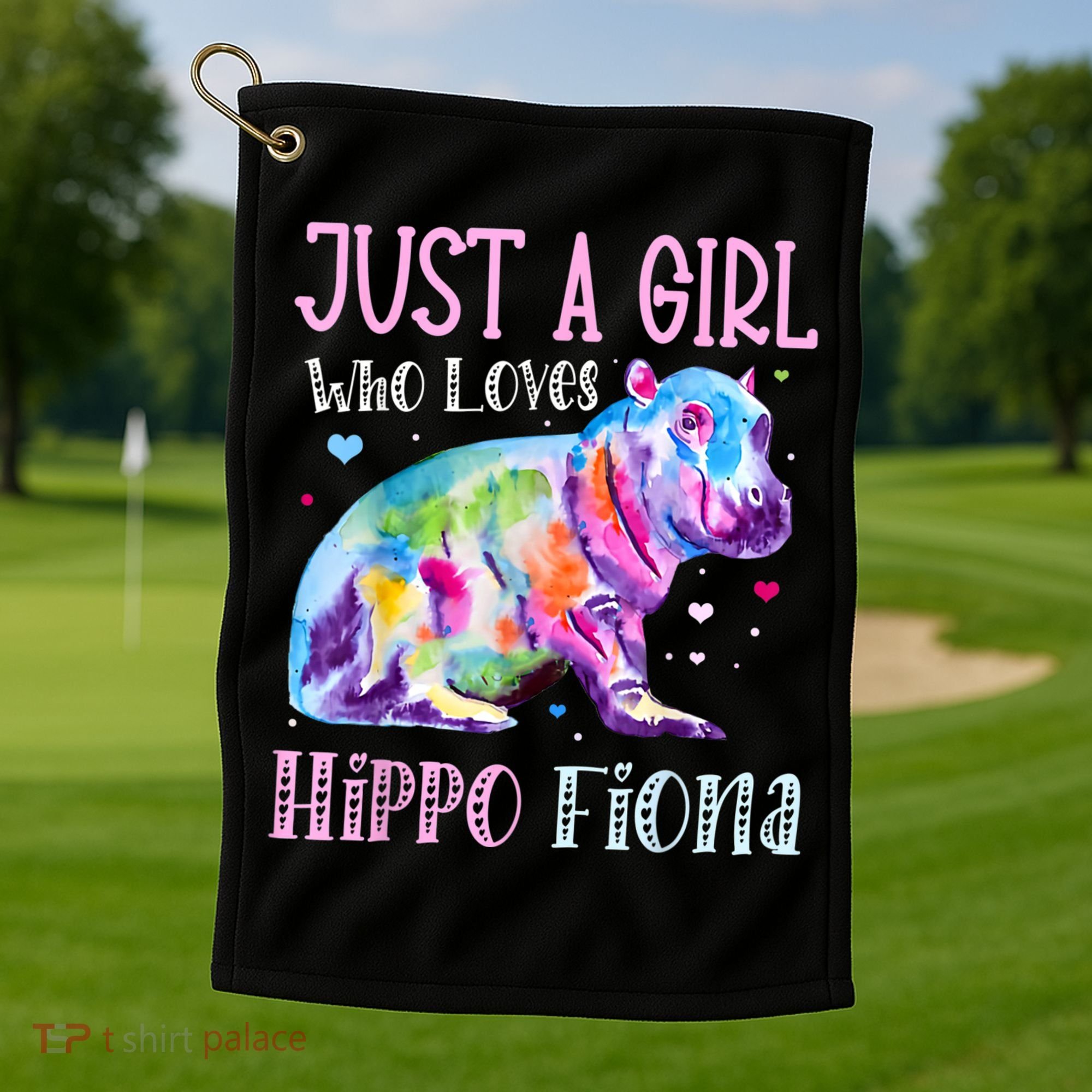 Fiona The Hippo Baby Love Hippo Fiona Golf Towel