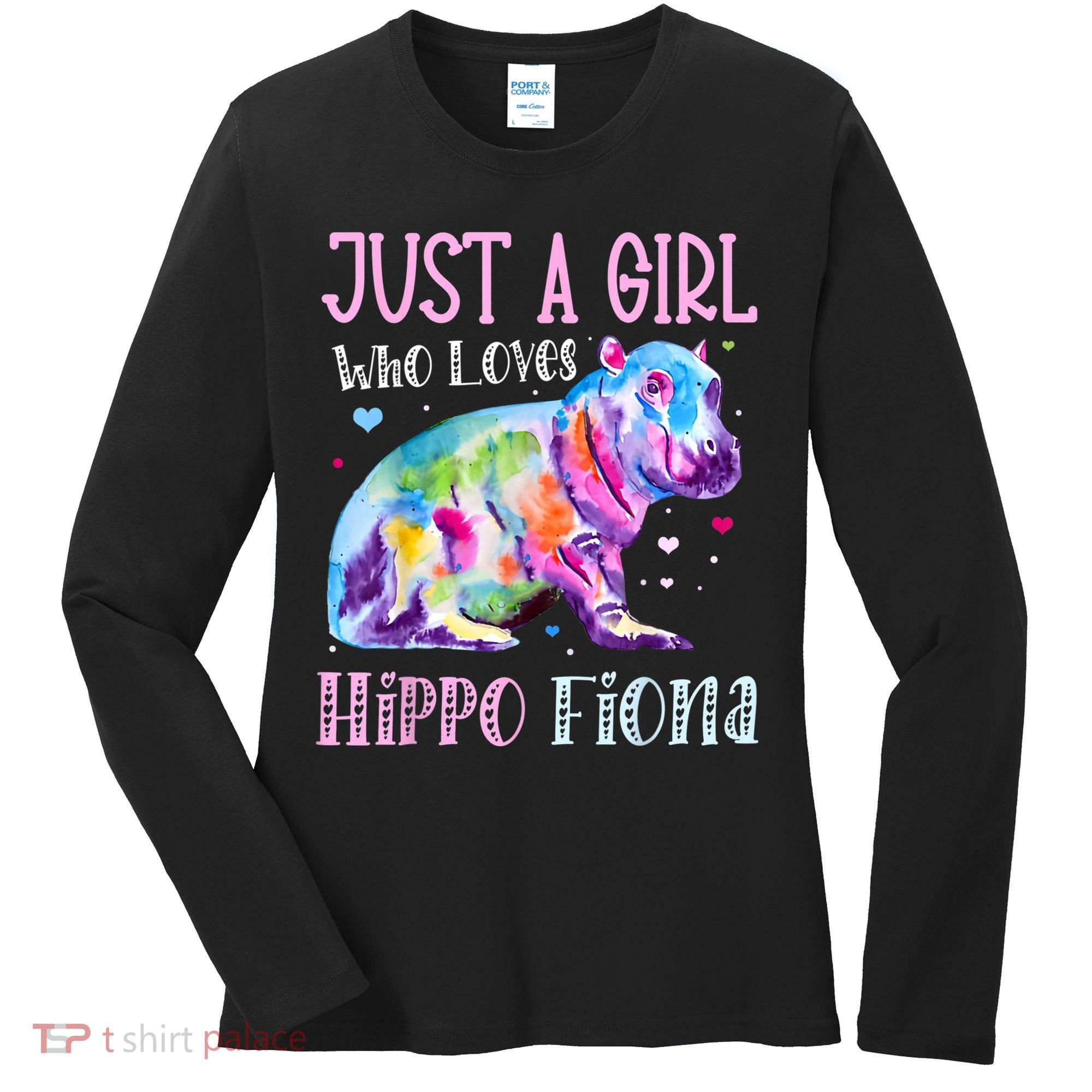 Fiona The Hippo Baby Love Hippo Fiona Women's Long Sleeve Shirt