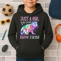 Fiona The Hippo Baby Love Hippo Fiona Kids Hoodie thumb 2