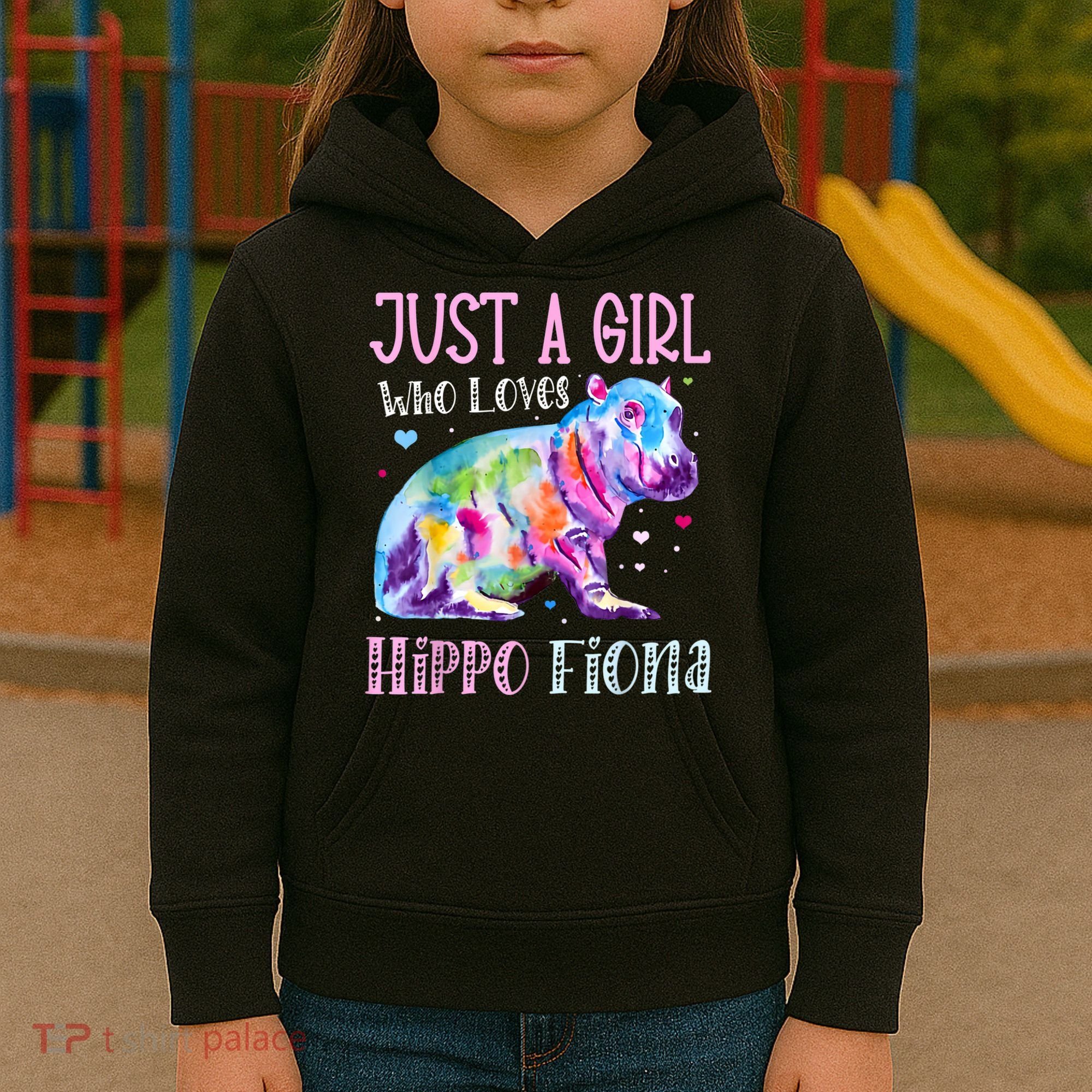 Fiona The Hippo Baby Love Hippo Fiona Kids Hoodie
