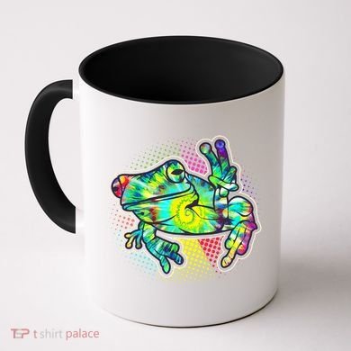 Funny Trippy Hippie Psychedelic Peace Frog Coffee Mug