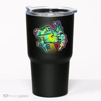 Funny Trippy Hippie Psychedelic Peace Frog Tumbler thumb 0