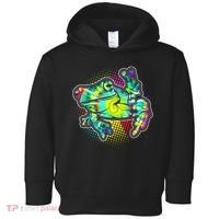 Funny Trippy Hippie Psychedelic Peace Frog Toddler Hoodie thumb 0