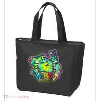 Funny Trippy Hippie Psychedelic Peace Frog Tote Bag thumb 3
