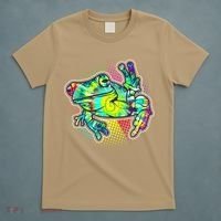 Funny Trippy Hippie Psychedelic Peace Frog T-Shirt thumb 5