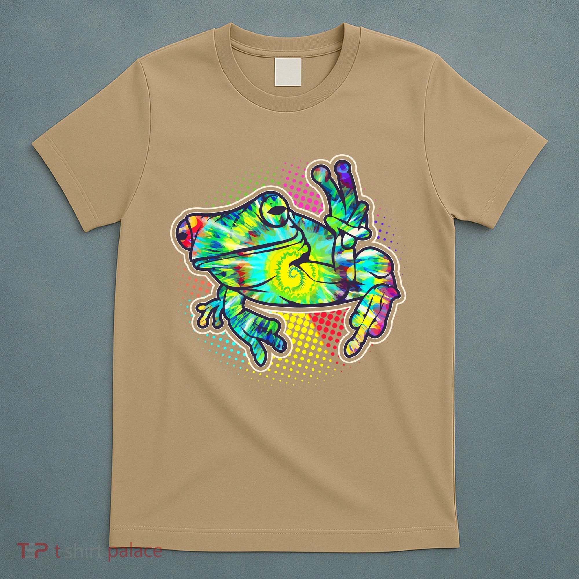 Funny Trippy Hippie Psychedelic Peace Frog T-Shirt