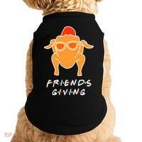 Funny Turkey Happy Friendsgiving Gift For Friends Cute Gift Doggie Tank thumb 0
