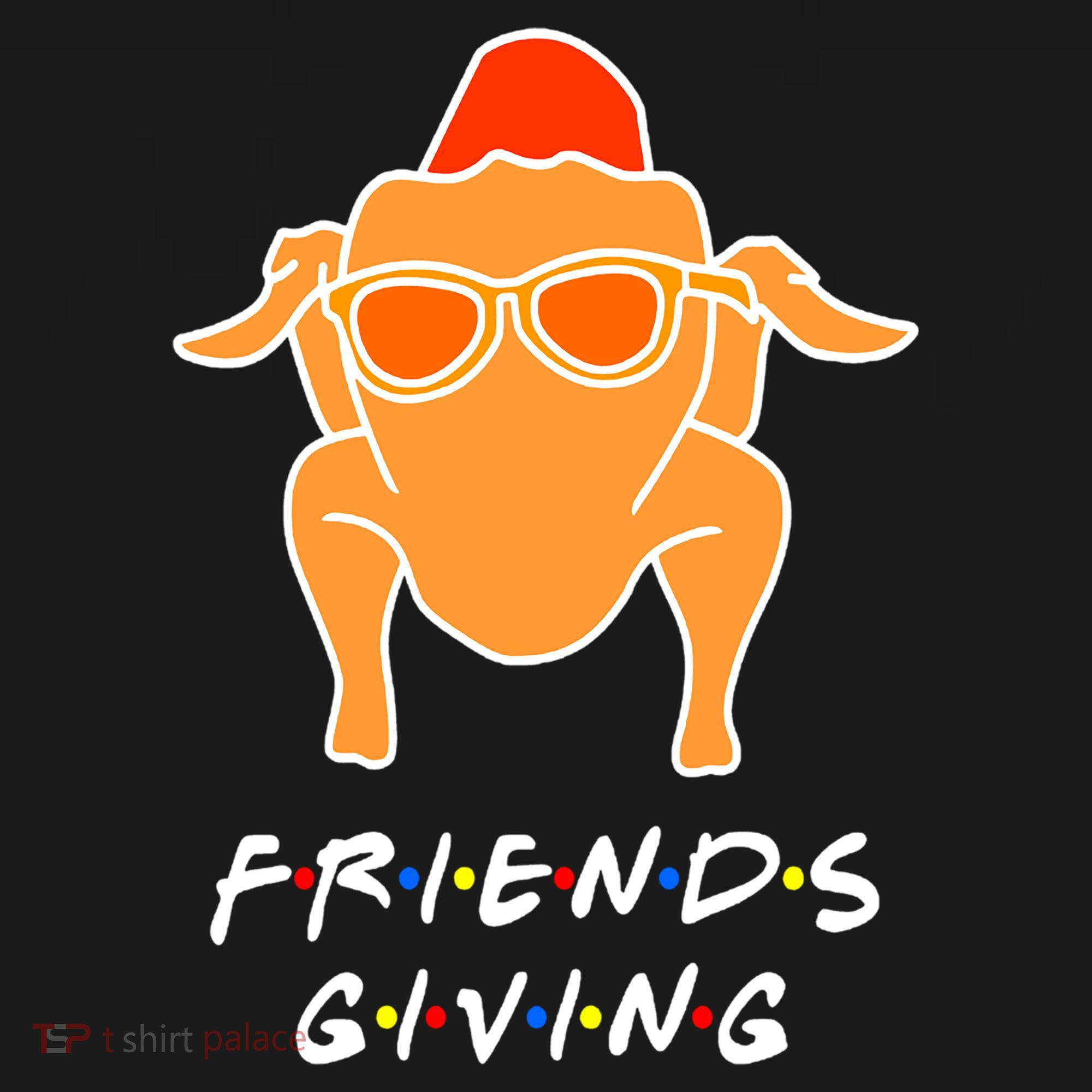 Funny Turkey Happy Friendsgiving Gift For Friends Cute Gift Backpack