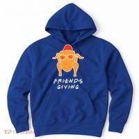 Funny Turkey Happy Friendsgiving Gift For Friends Cute Gift Hoodie thumb 0