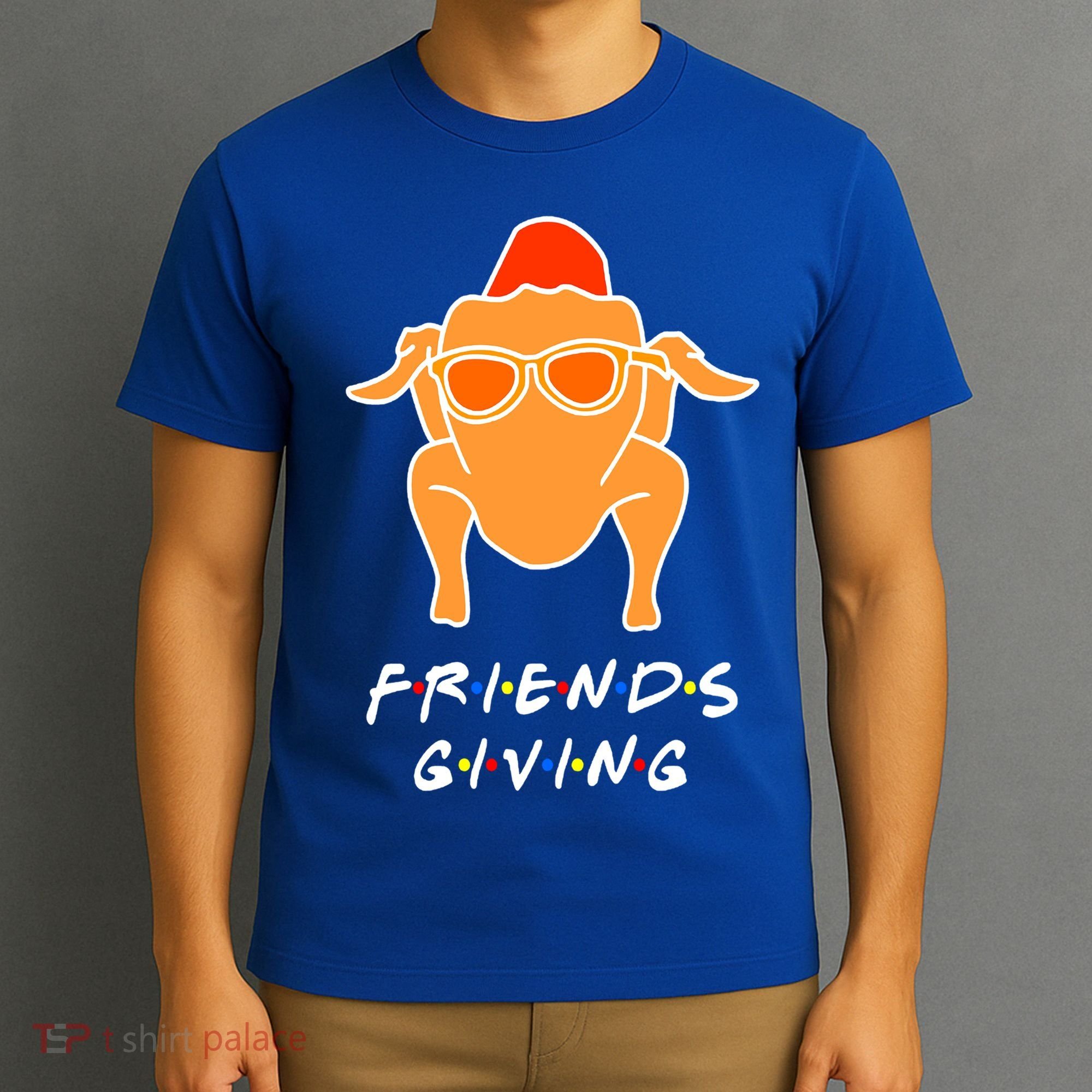 Funny Turkey Happy Friendsgiving Gift For Friends Cute Gift T-Shirt