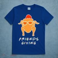 Funny Turkey Happy Friendsgiving Gift For Friends Cute Gift T-Shirt thumb 5