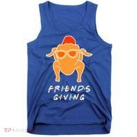 Funny Turkey Happy Friendsgiving Gift For Friends Cute Gift Tank Top thumb 0