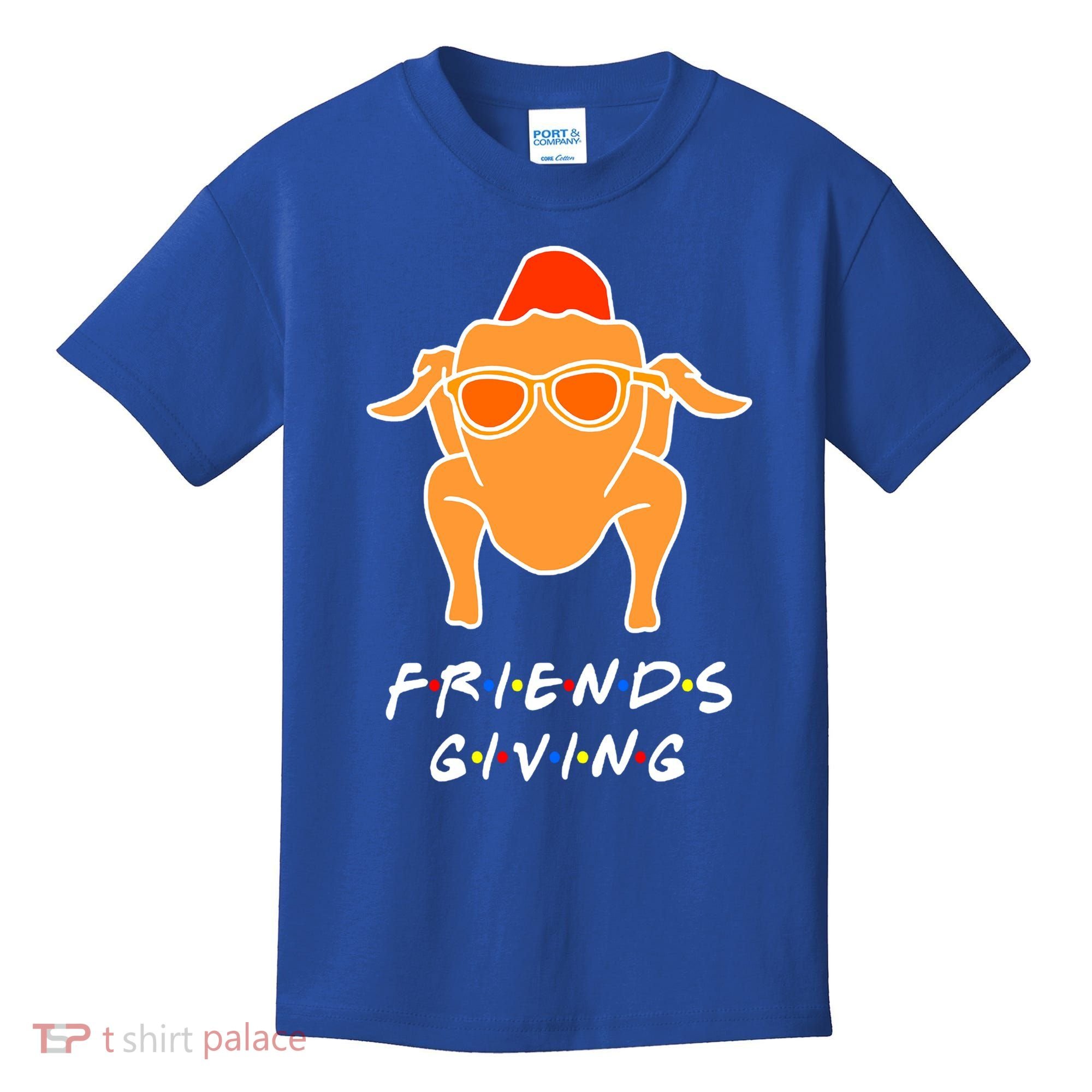 Funny Turkey Happy Friendsgiving Gift For Friends Cute Gift Kids T-Shirt