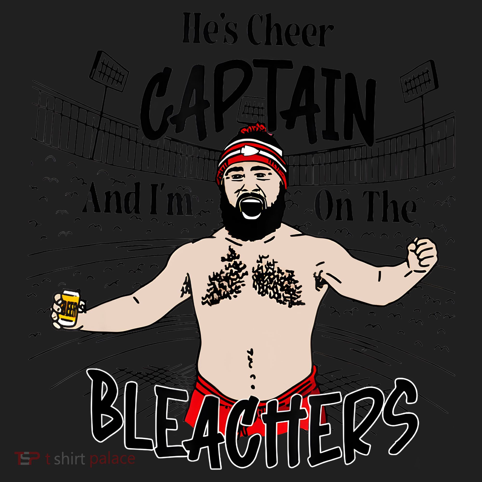 Funny Touchdown HeS Cheer Captain IM On The Bleachers Women's Sweatshirt