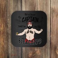 Funny Touchdown HeS Cheer Captain IM On The Bleachers Coaster thumb 0
