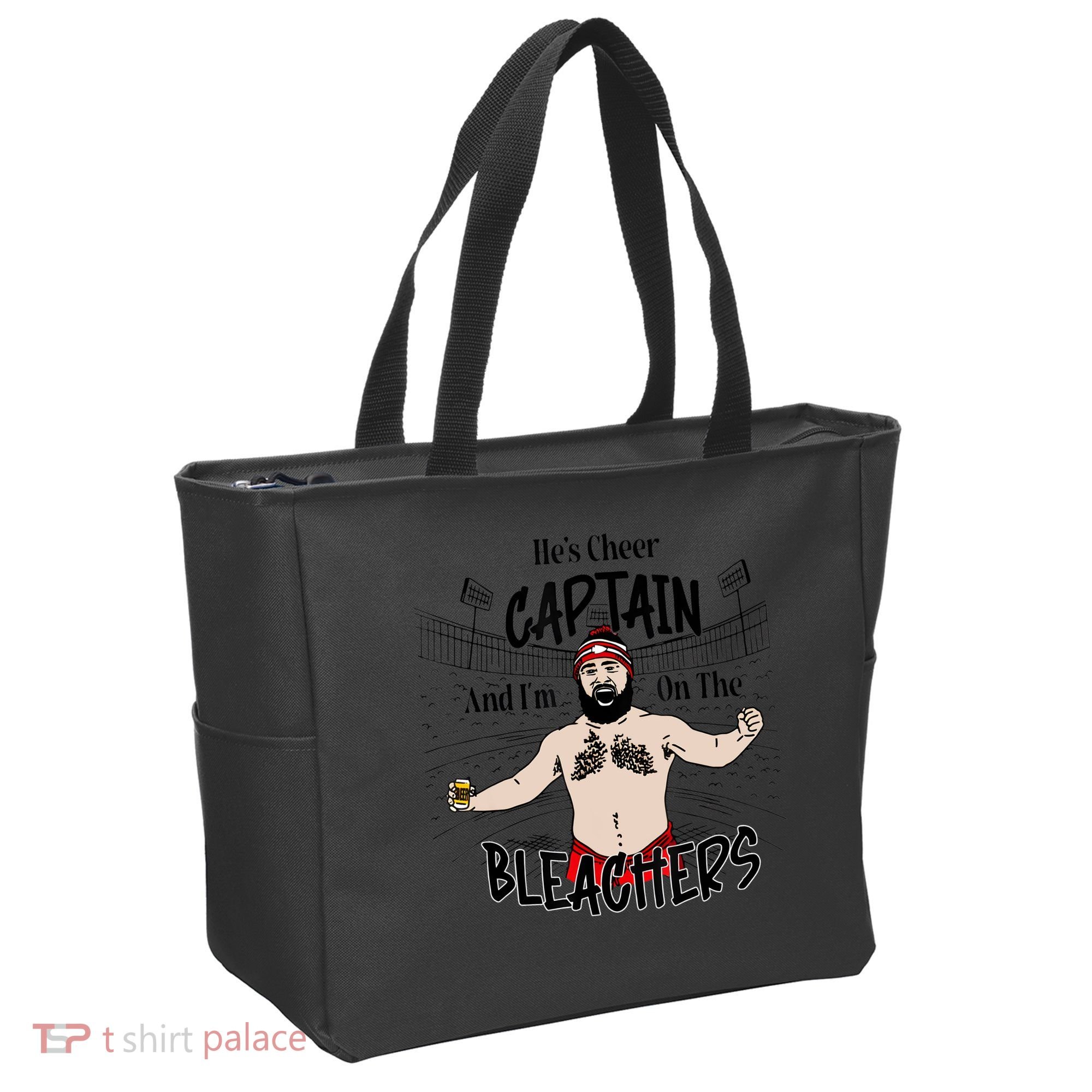 Funny Touchdown HeS Cheer Captain IM On The Bleachers Tote Bag