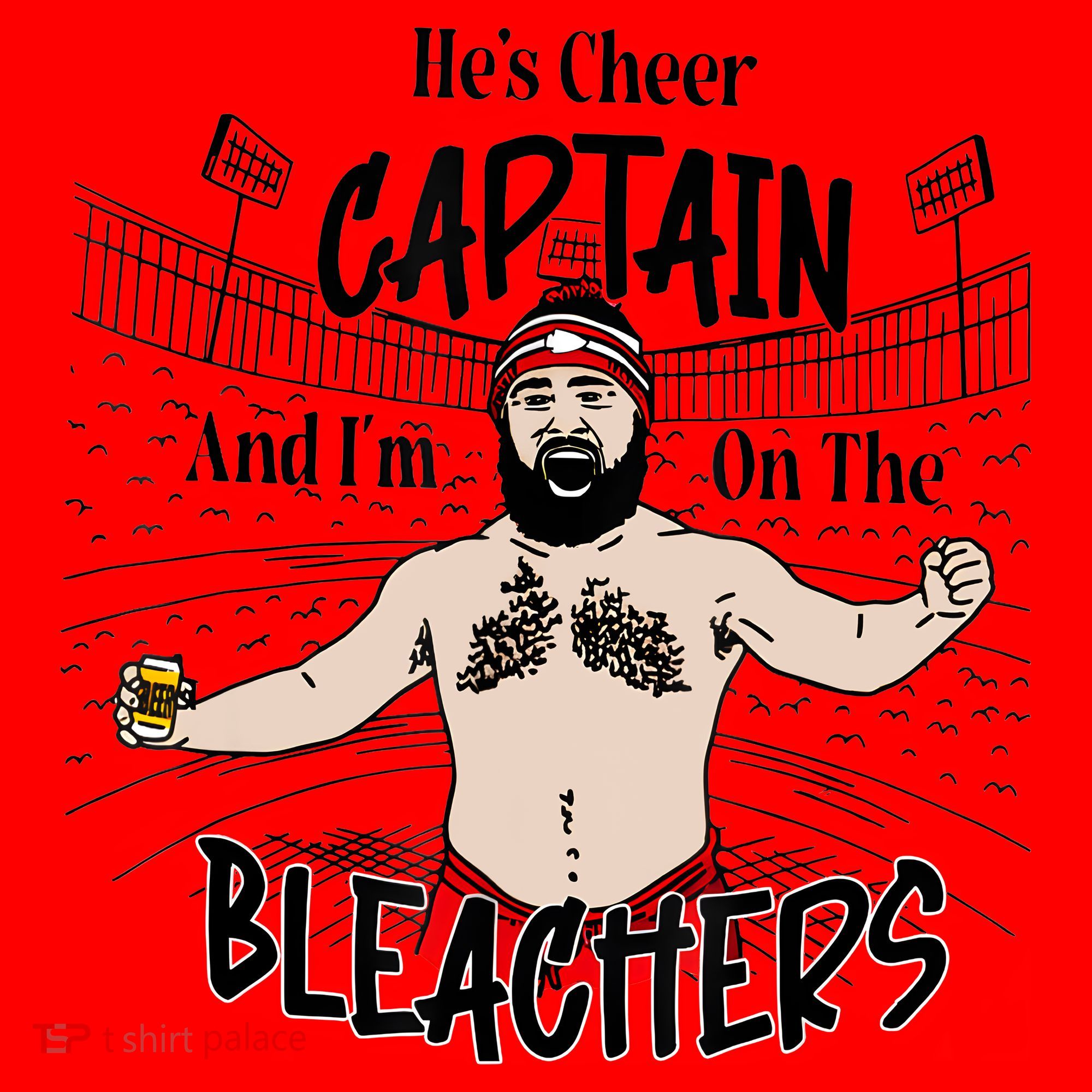 Funny Touchdown HeS Cheer Captain IM On The Bleachers Santa Hat