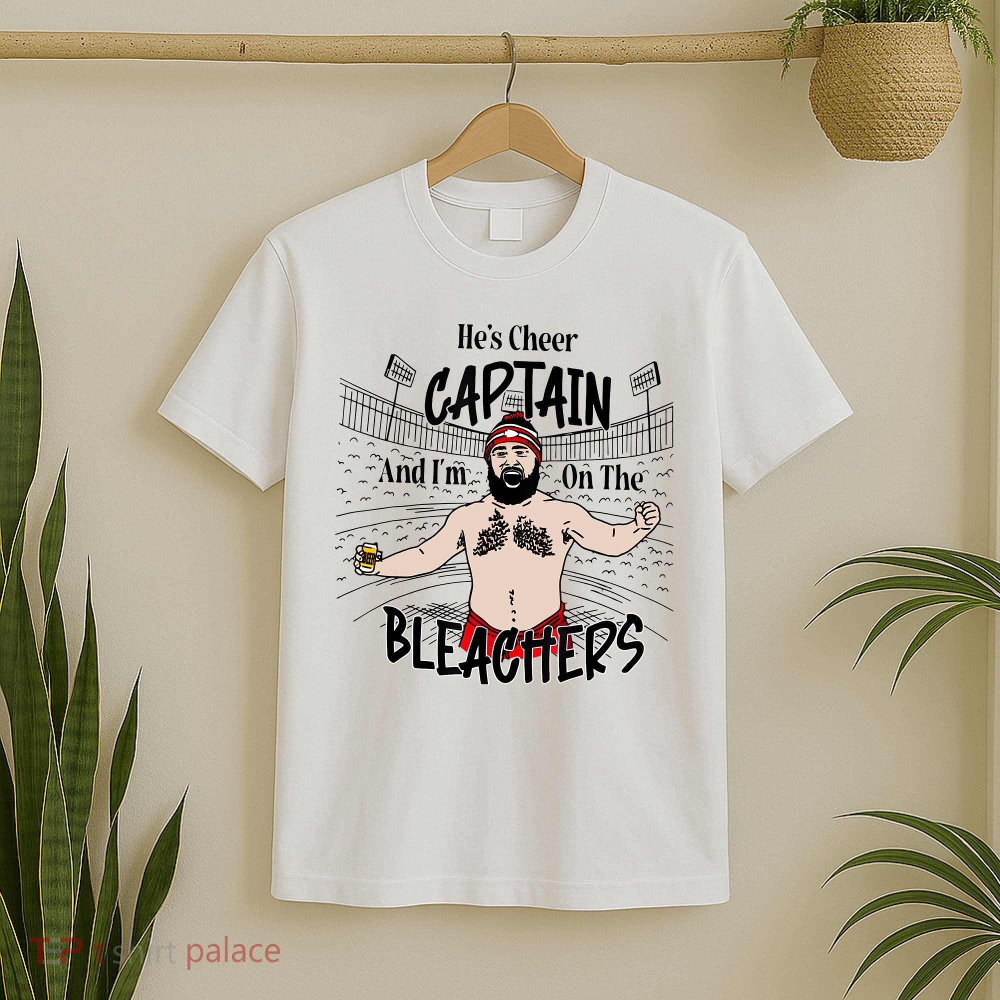 Funny Touchdown HeS Cheer Captain IM On The Bleachers T-Shirt