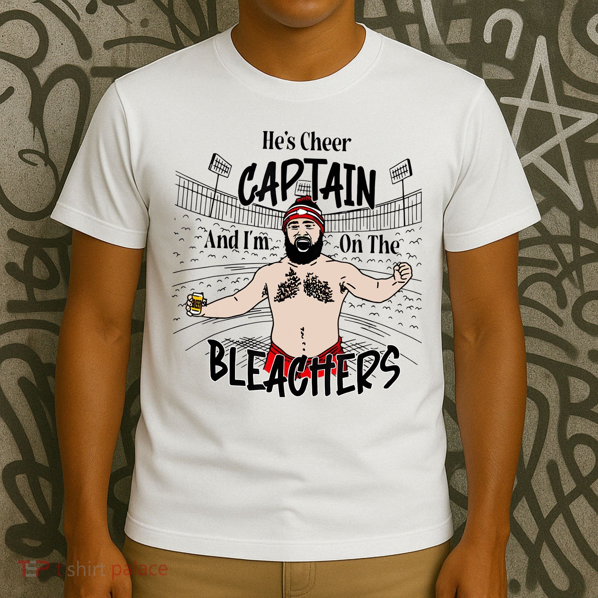 Funny Touchdown HeS Cheer Captain IM On The Bleachers T-Shirt