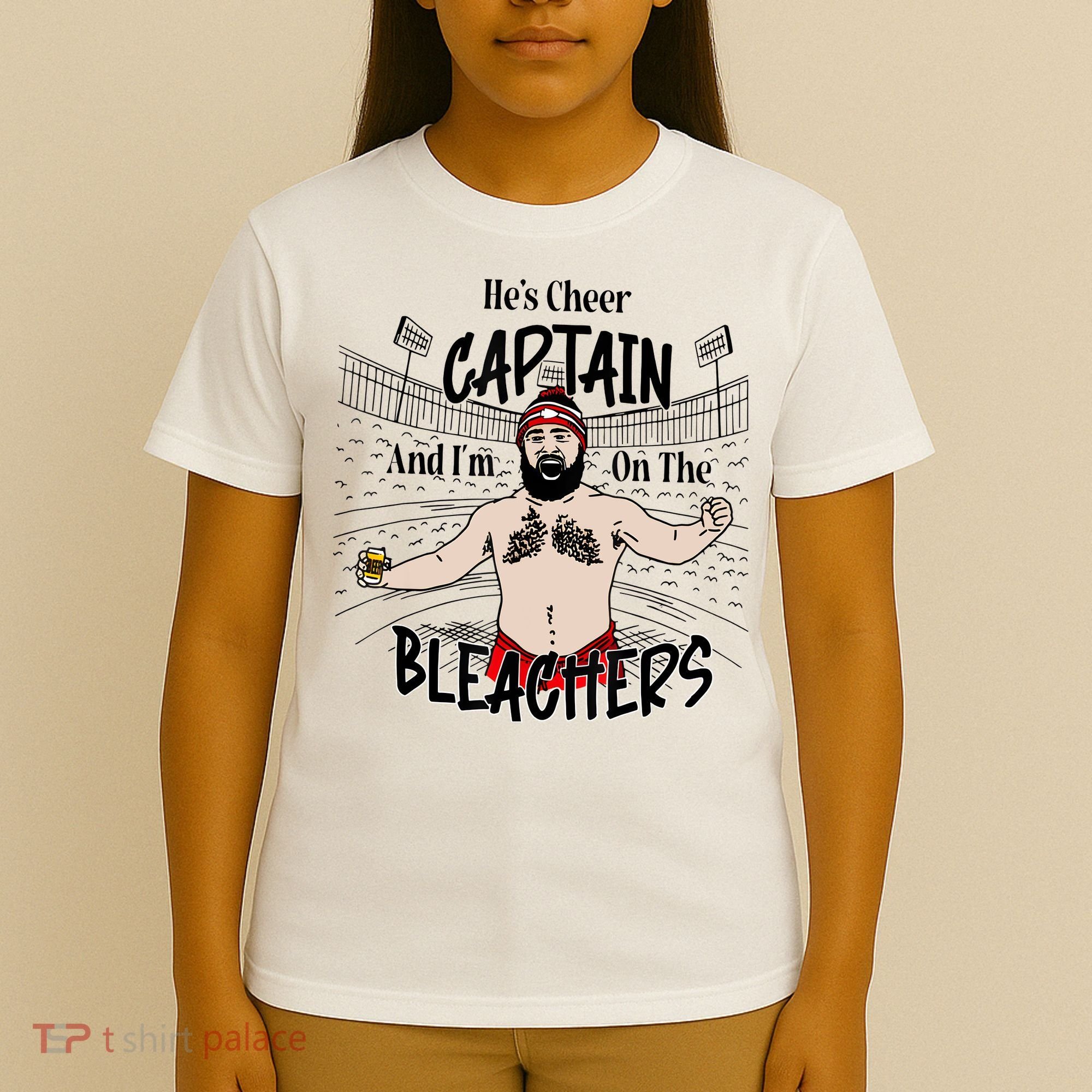 Funny Touchdown HeS Cheer Captain IM On The Bleachers T-Shirt