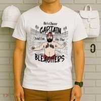 Funny Touchdown HeS Cheer Captain IM On The Bleachers T-Shirt thumb 6