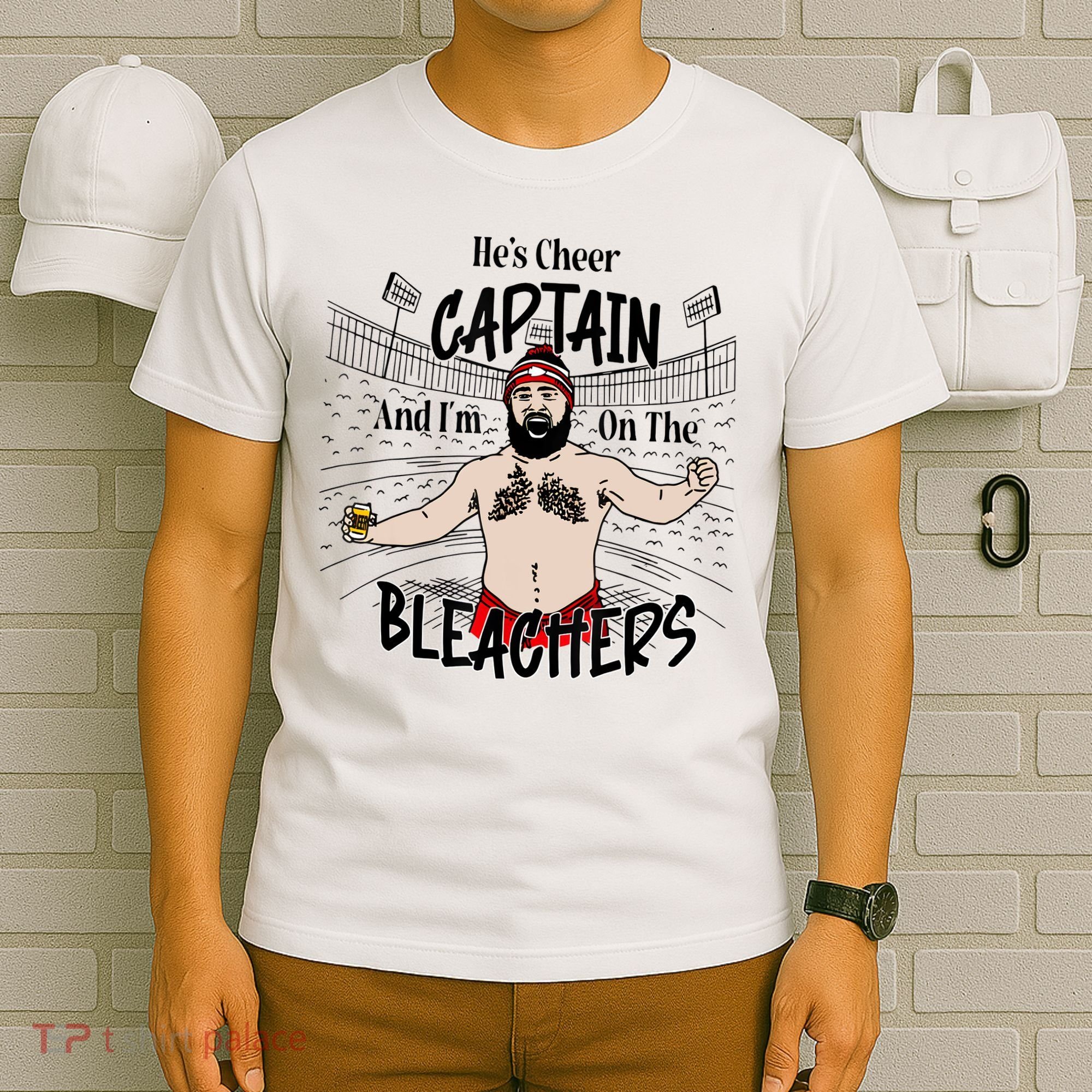 Funny Touchdown HeS Cheer Captain IM On The Bleachers T-Shirt