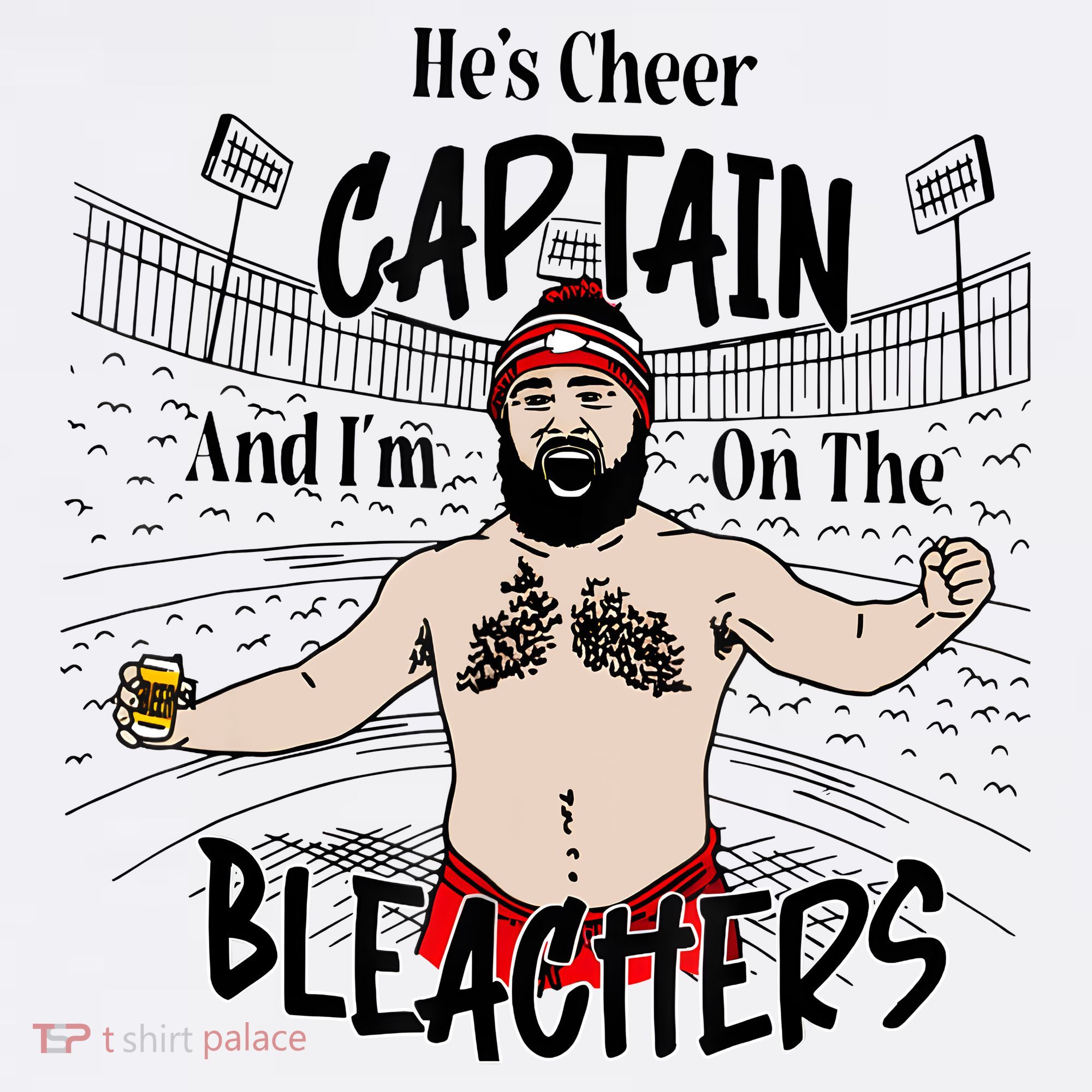 Funny Touchdown HeS Cheer Captain IM On The Bleachers Beanie