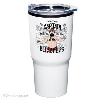 Funny Touchdown HeS Cheer Captain IM On The Bleachers Tumbler