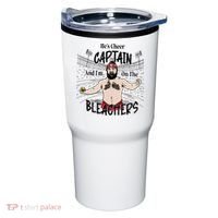 Funny Touchdown HeS Cheer Captain IM On The Bleachers Tumbler thumb 0
