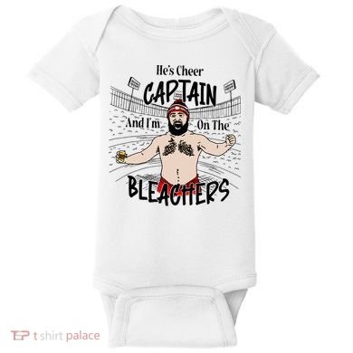 Funny Touchdown HeS Cheer Captain IM On The Bleachers Baby Bodysuit
