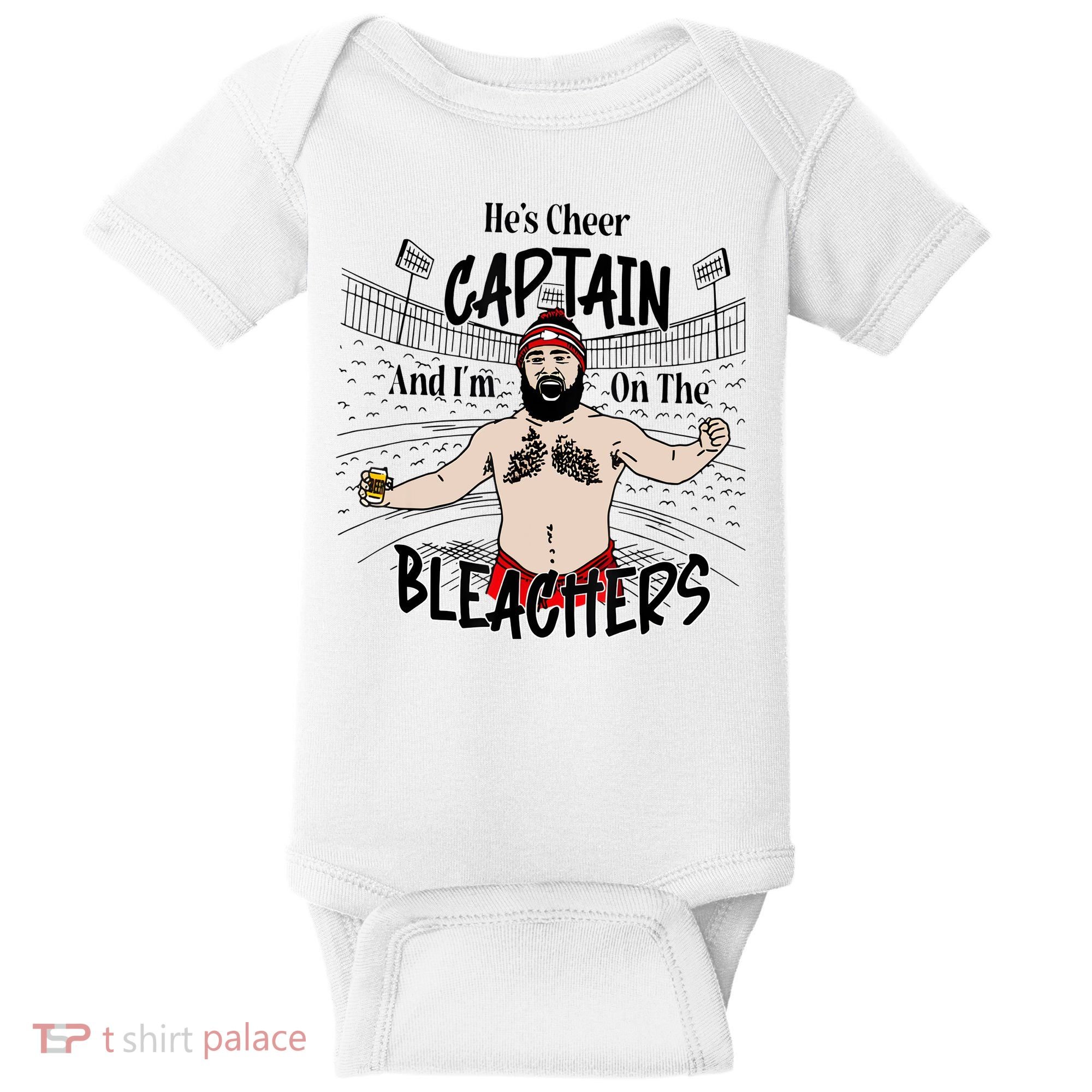 Funny Touchdown HeS Cheer Captain IM On The Bleachers Baby Bodysuit