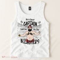 Funny Touchdown HeS Cheer Captain IM On The Bleachers Tank Top thumb 2