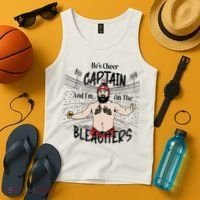 Funny Touchdown HeS Cheer Captain IM On The Bleachers Tank Top thumb 4