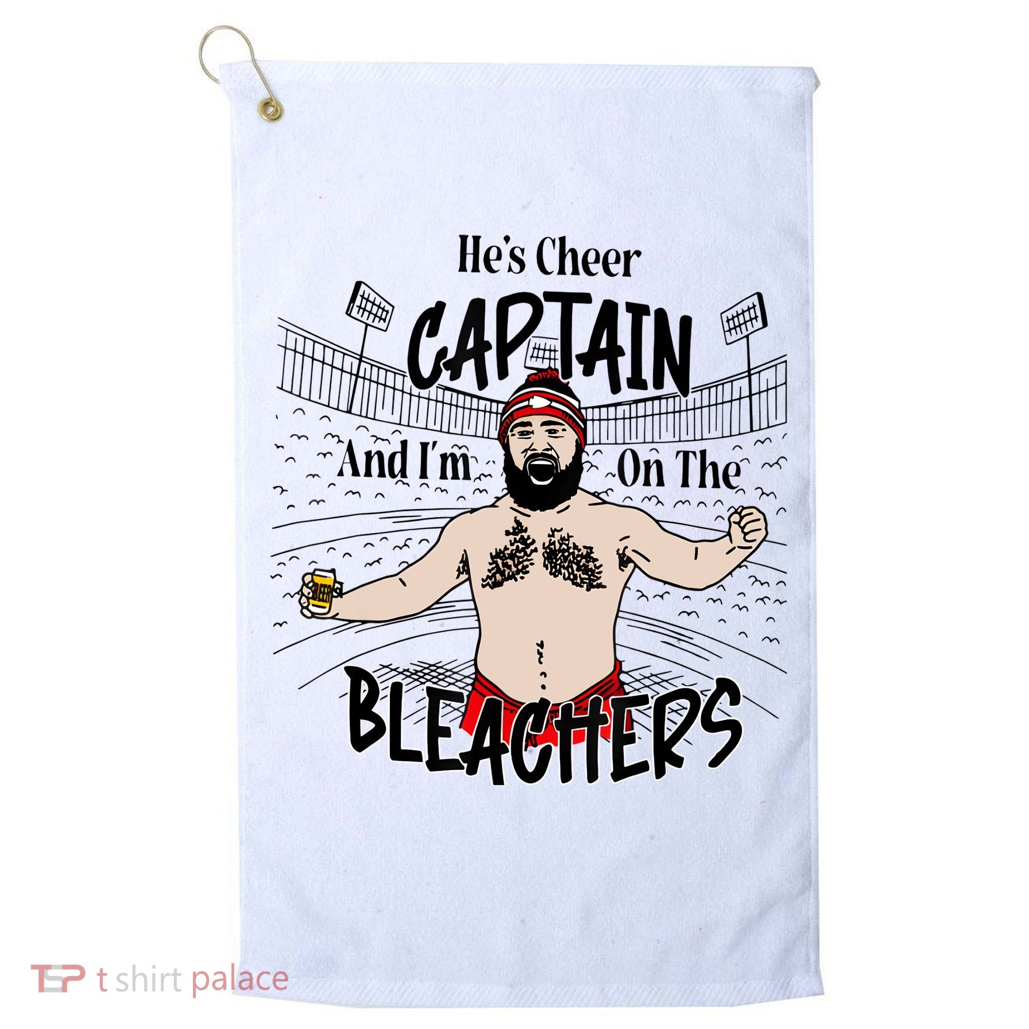 Funny Touchdown HeS Cheer Captain IM On The Bleachers Golf Towel