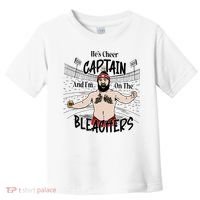 Funny Touchdown HeS Cheer Captain IM On The Bleachers Toddler T-Shirt thumb 0