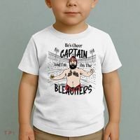 Funny Touchdown HeS Cheer Captain IM On The Bleachers Toddler T-Shirt thumb 2