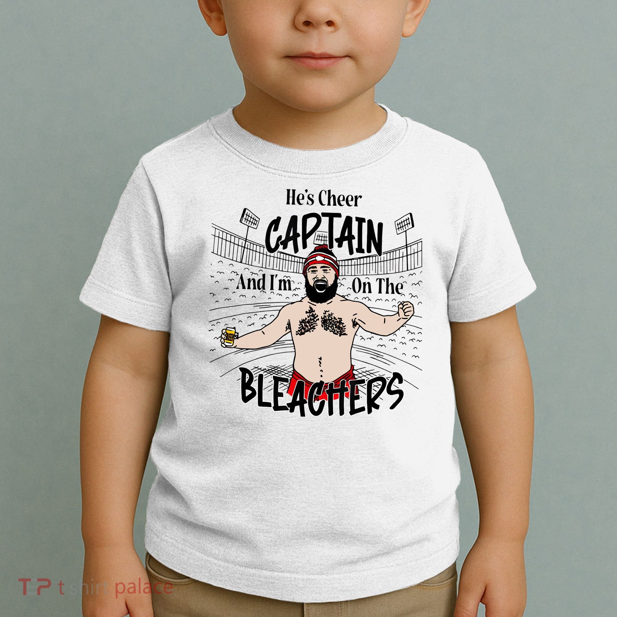 Funny Touchdown HeS Cheer Captain IM On The Bleachers Toddler T-Shirt