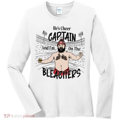 Funny Touchdown HeS Cheer Captain IM On The Bleachers Women's Long Sleeve Shirt