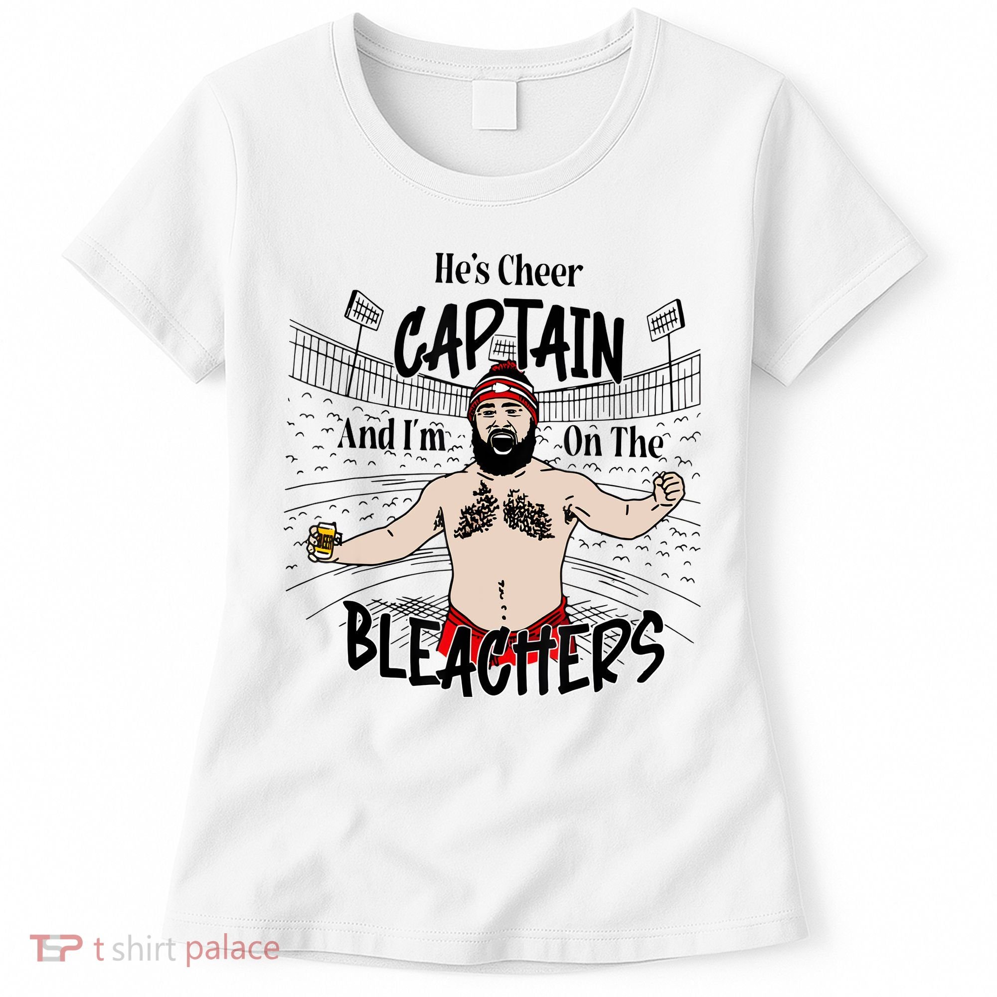Funny Touchdown HeS Cheer Captain IM On The Bleachers Women's T-Shirt