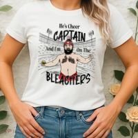 Funny Touchdown HeS Cheer Captain IM On The Bleachers Women's T-Shirt thumb 2