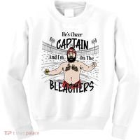 Funny Touchdown HeS Cheer Captain IM On The Bleachers Kids Sweatshirt thumb 0