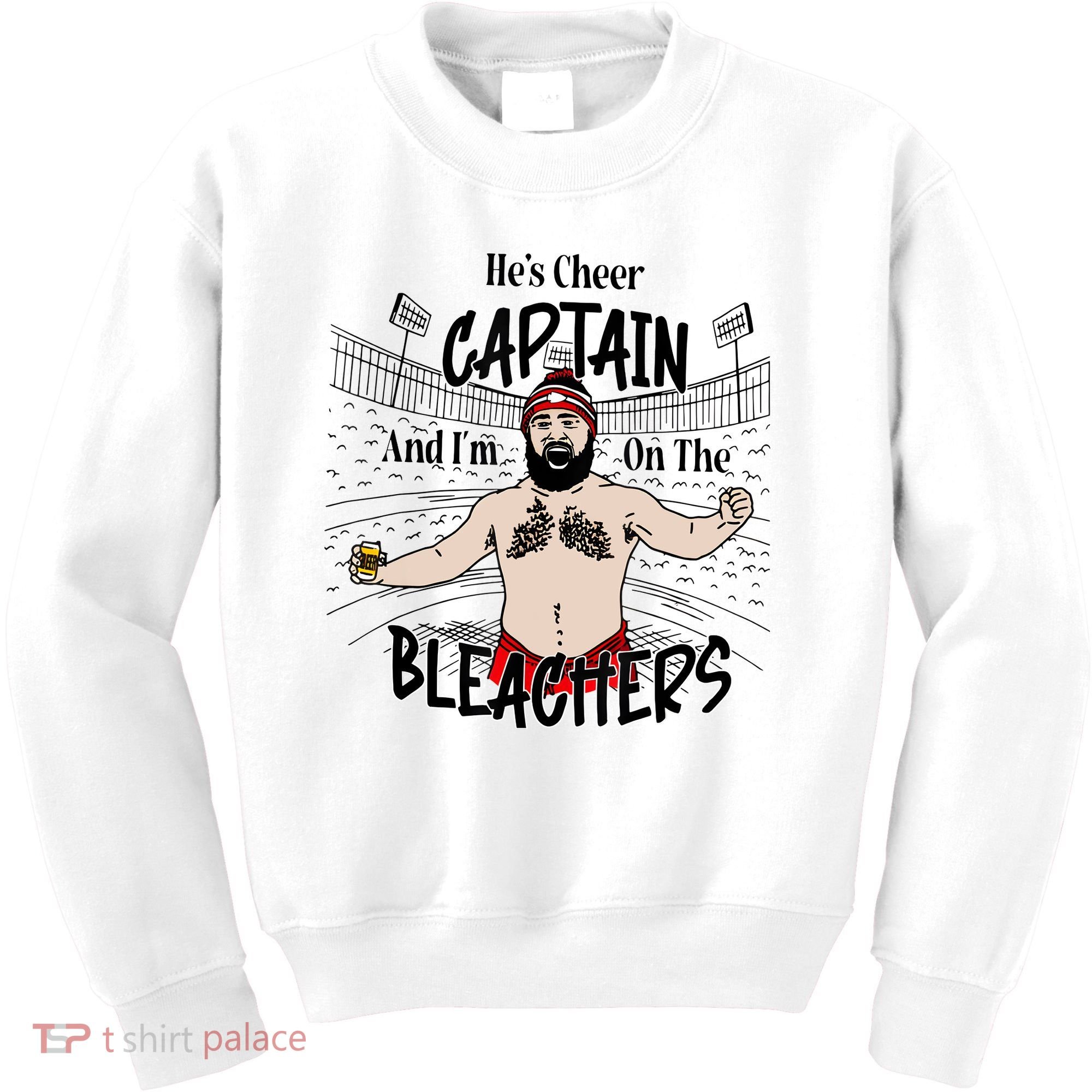 Funny Touchdown HeS Cheer Captain IM On The Bleachers Kids Sweatshirt