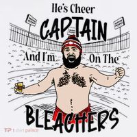 Funny Touchdown HeS Cheer Captain IM On The Bleachers Kids Sweatshirt thumb 2