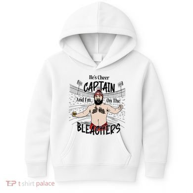 Funny Touchdown HeS Cheer Captain IM On The Bleachers Kids Hoodie