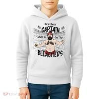 Funny Touchdown HeS Cheer Captain IM On The Bleachers Kids Hoodie thumb 4