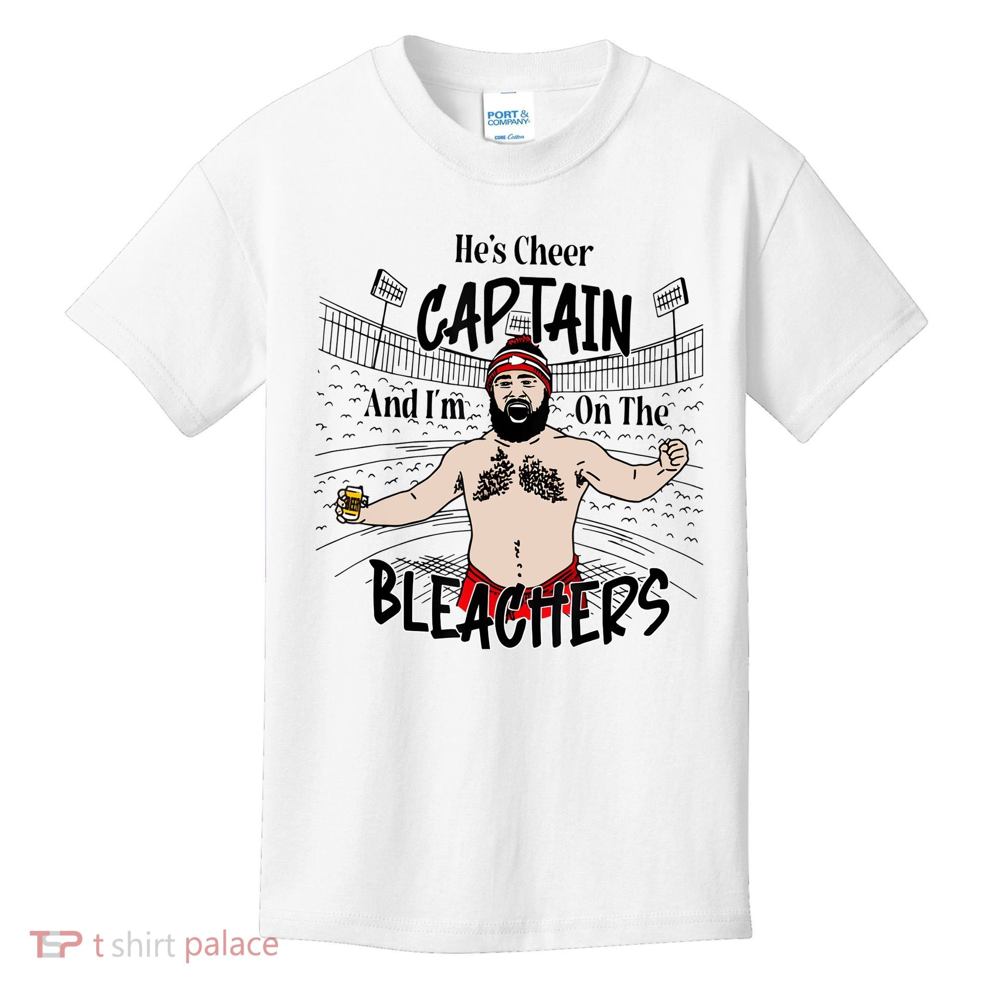 Funny Touchdown HeS Cheer Captain IM On The Bleachers Kids T-Shirt