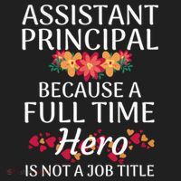 Full Time Hero Teacher School Assistant Principal Funny Gift Women's Sweatshirt thumb 2