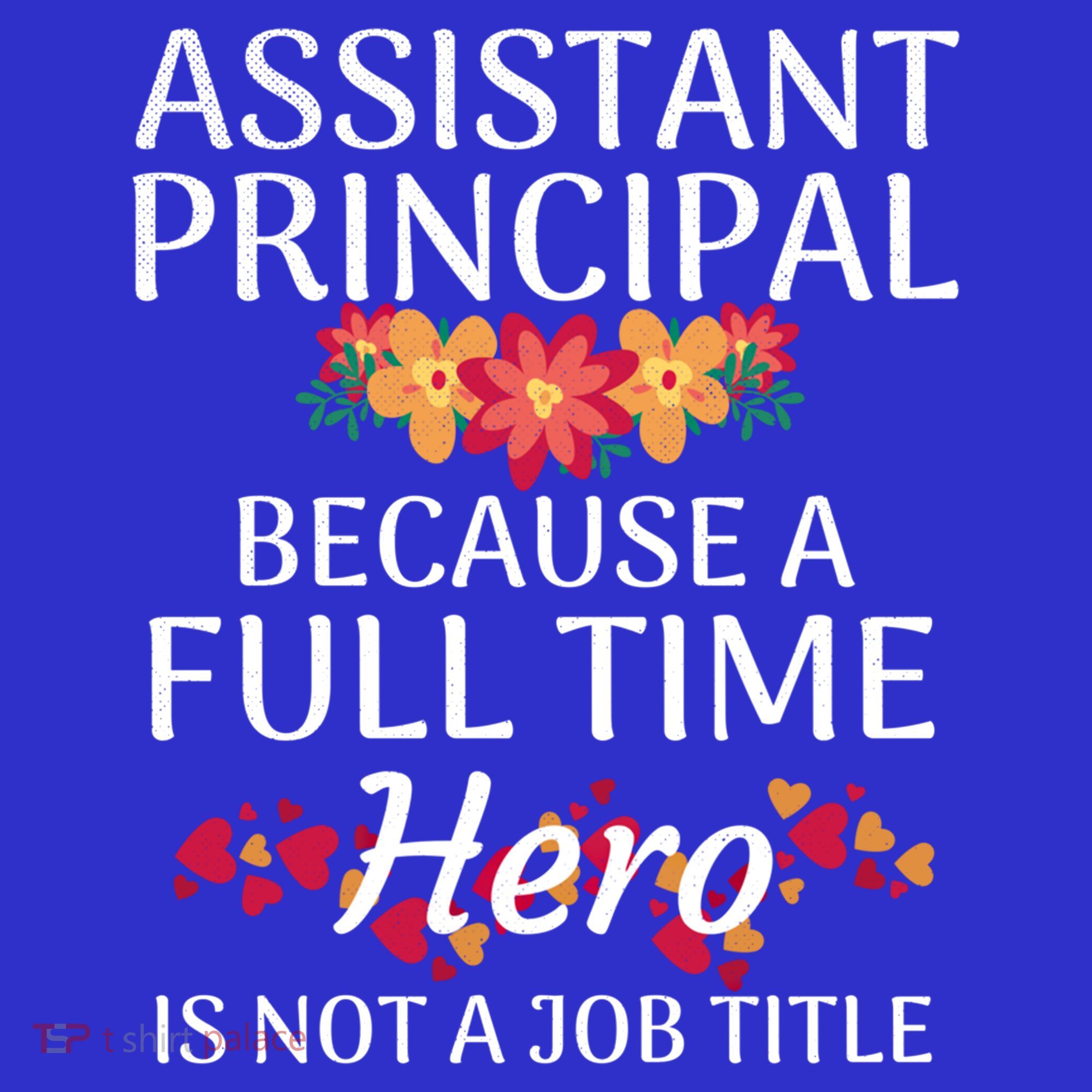 Full Time Hero Teacher School Assistant Principal Funny Gift Apron